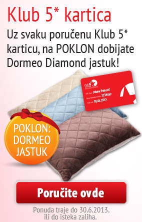 Jastuk na poklon uz Klub5 karticu