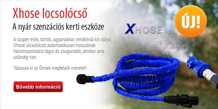 Xhose locsolócső több méretben - a kert nélkülözhetetlen eszköze