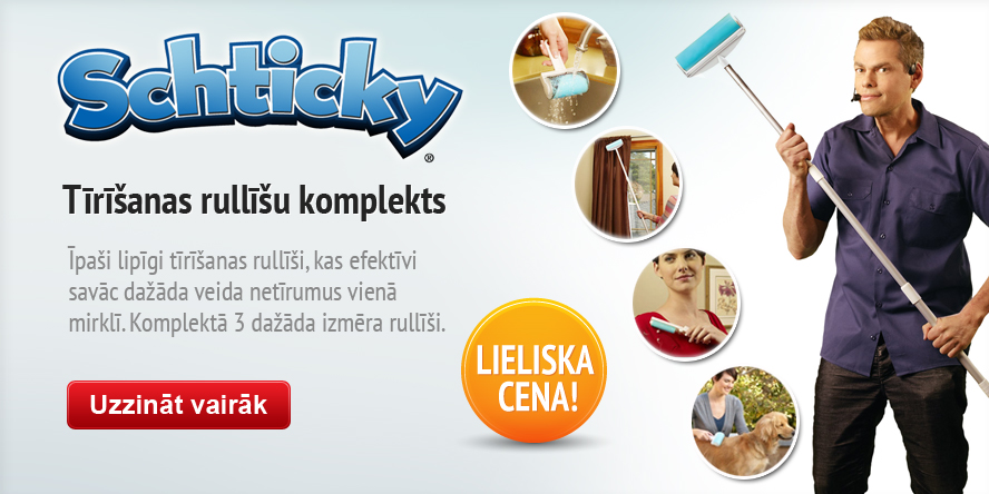 Tīrīšanas rullīšu komplekts Schticky (3gab.)
