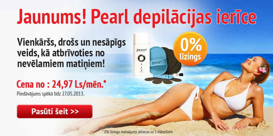 Depilācijas ierīce Pearl - 0% līzings