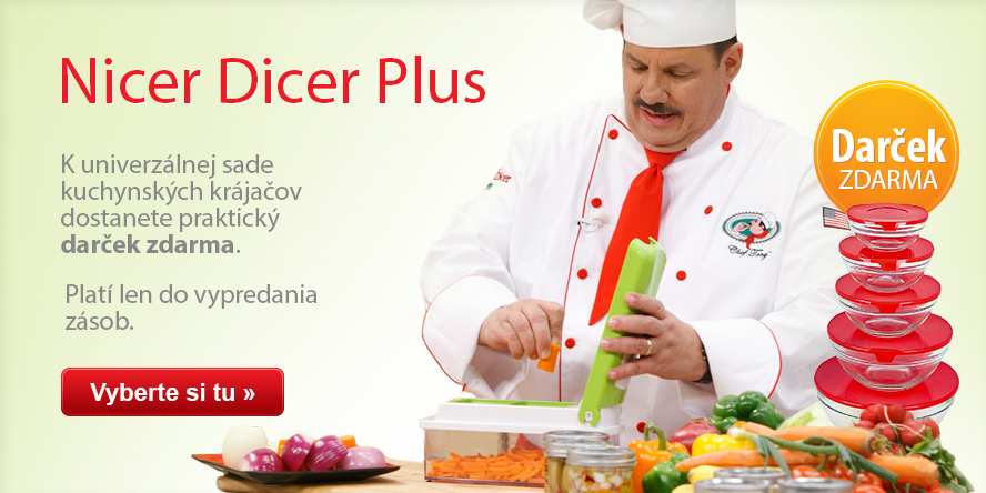 Nicer Dicer Plus s praktickým darčekom ZDARMA